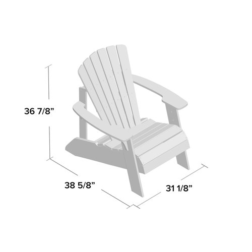 Lifetime Plastic/Resin Adirondack Chair & Reviews Wayfair